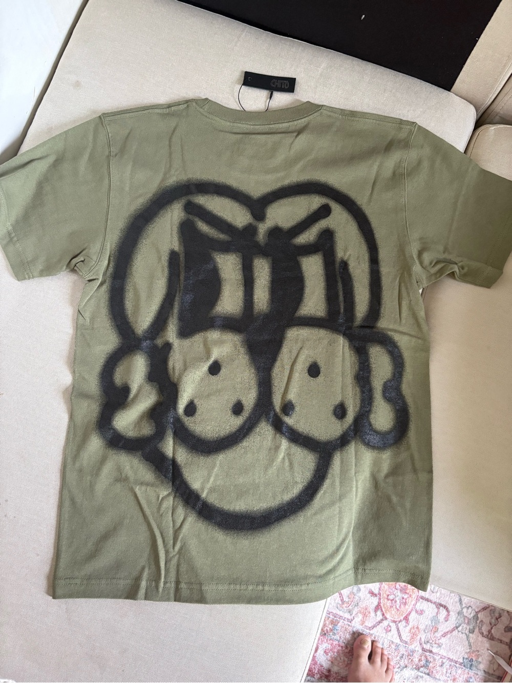 Olive Green Chito Airbrushed Ghost Dog